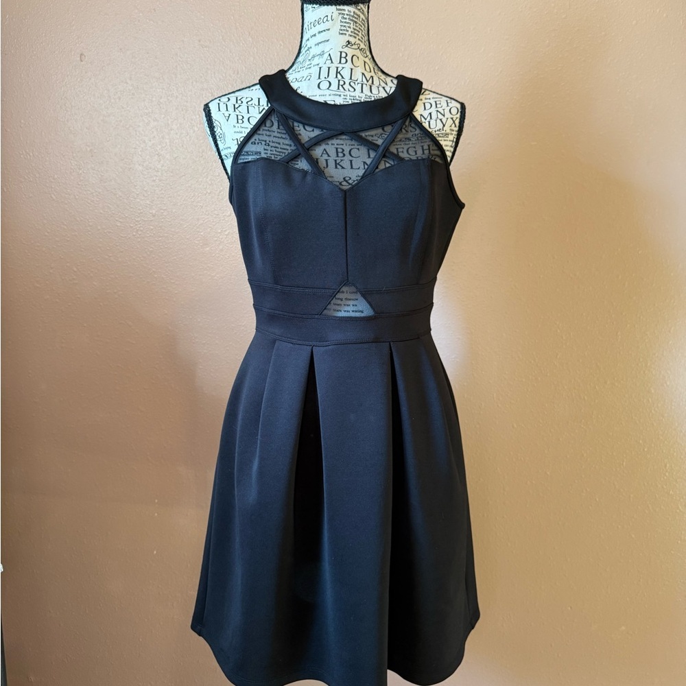 Sweet Storm Black Cutout Mini Dress
